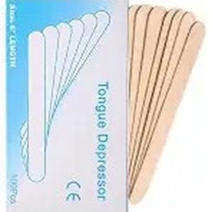 Wooden tongue depressor