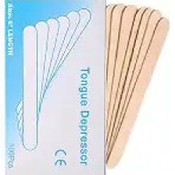 Wooden tongue depressor